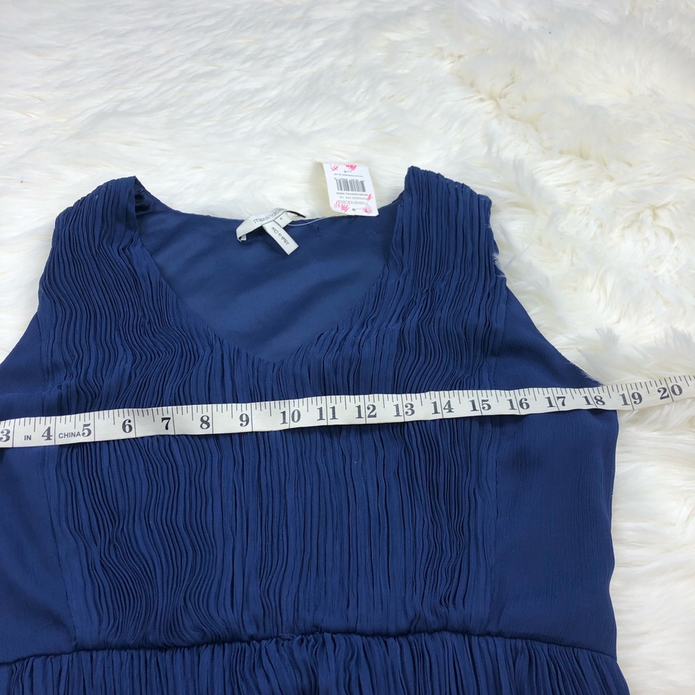 Max and Cleo navy blue woven dress size 6 - Picture 4 of 7